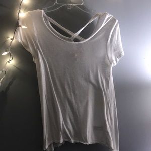 Mossimo white cross cross top